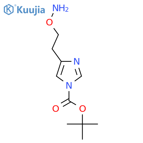 tert-butyl 4-2-(aminooxy)ethyl-1H-imidazole-1-carboxylate structure