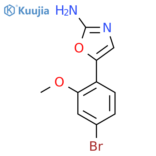 5-(4-bromo-2-methoxyphenyl)-1,3-oxazol-2-amine structure