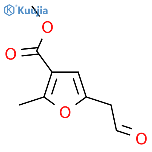methyl 2-methyl-5-(2-oxoethyl)furan-3-carboxylate structure