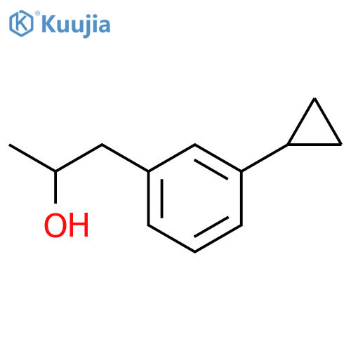 1-(3-cyclopropylphenyl)propan-2-ol structure