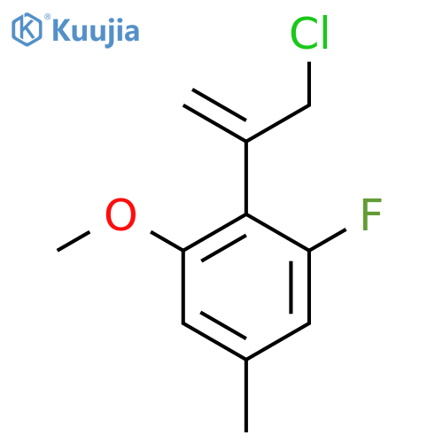 2-(3-chloroprop-1-en-2-yl)-1-fluoro-3-methoxy-5-methylbenzene structure