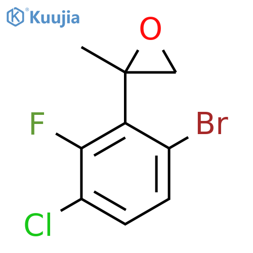 2-(6-bromo-3-chloro-2-fluorophenyl)-2-methyloxirane structure