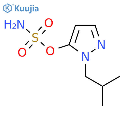 1-(2-methylpropyl)-1H-pyrazol-5-yl sulfamate structure