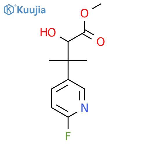 methyl 3-(6-fluoropyridin-3-yl)-2-hydroxy-3-methylbutanoate structure