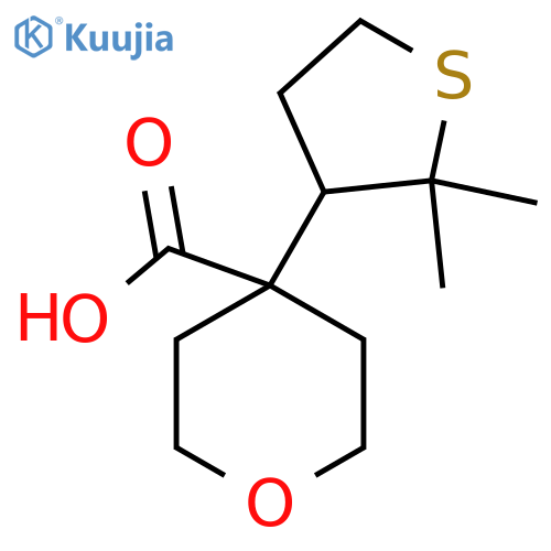 4-(2,2-dimethylthiolan-3-yl)oxane-4-carboxylic acid structure