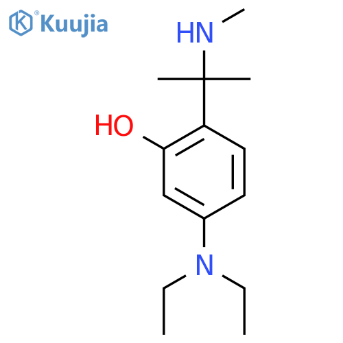 5-(diethylamino)-2-2-(methylamino)propan-2-ylphenol structure