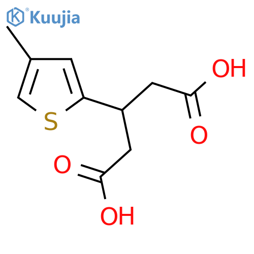 3-(4-methylthiophen-2-yl)pentanedioic acid structure