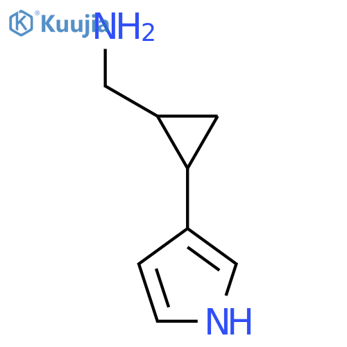 2-(1H-pyrrol-3-yl)cyclopropylmethanamine structure