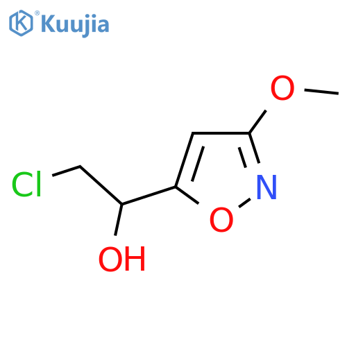 2-chloro-1-(3-methoxy-1,2-oxazol-5-yl)ethan-1-ol structure