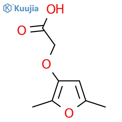 2-(2,5-dimethylfuran-3-yl)oxyacetic acid structure
