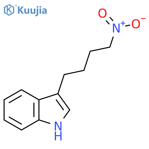 3-(4-nitrobutyl)-1H-indole structure