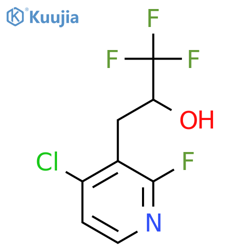 3-(4-chloro-2-fluoropyridin-3-yl)-1,1,1-trifluoropropan-2-ol structure