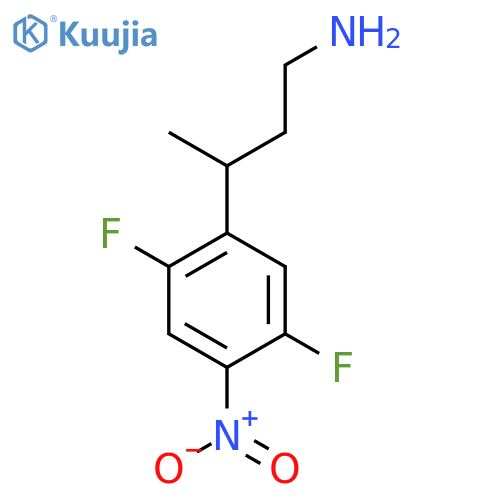 3-(2,5-difluoro-4-nitrophenyl)butan-1-amine structure
