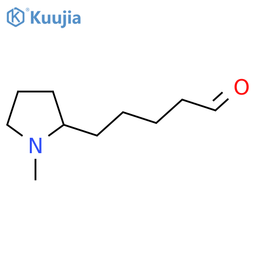 5-(1-methylpyrrolidin-2-yl)pentanal structure