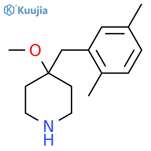 4-(2,5-dimethylphenyl)methyl-4-methoxypiperidine structure