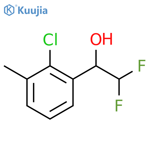 1-(2-chloro-3-methylphenyl)-2,2-difluoroethan-1-ol structure