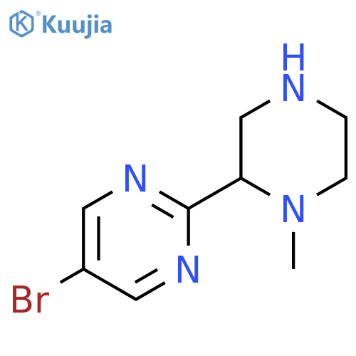 5-Bromo-2-(1-methylpiperazin-2-yl)pyrimidine structure