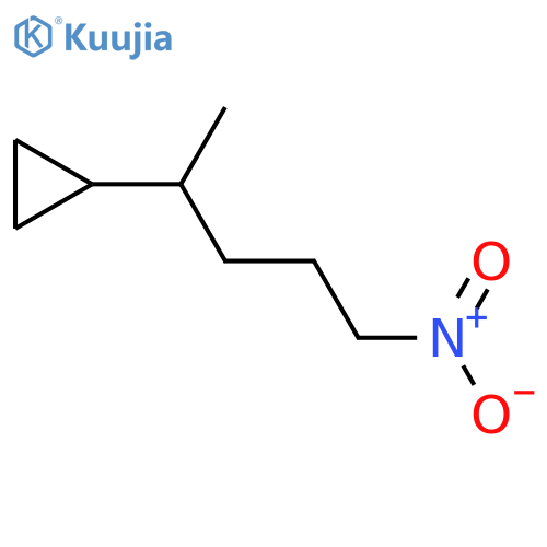 (5-nitropentan-2-yl)cyclopropane structure