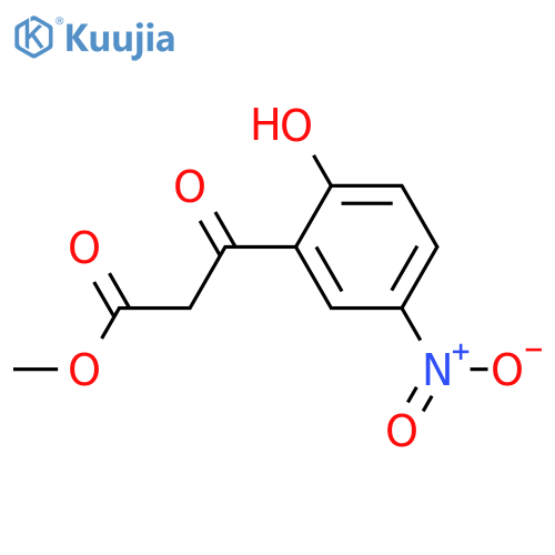methyl 3-(2-hydroxy-5-nitrophenyl)-3-oxopropanoate structure