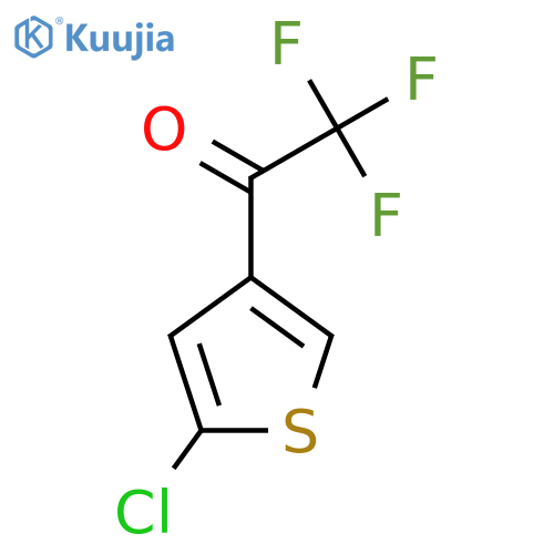 1-(5-chlorothiophen-3-yl)-2,2,2-trifluoroethan-1-one structure