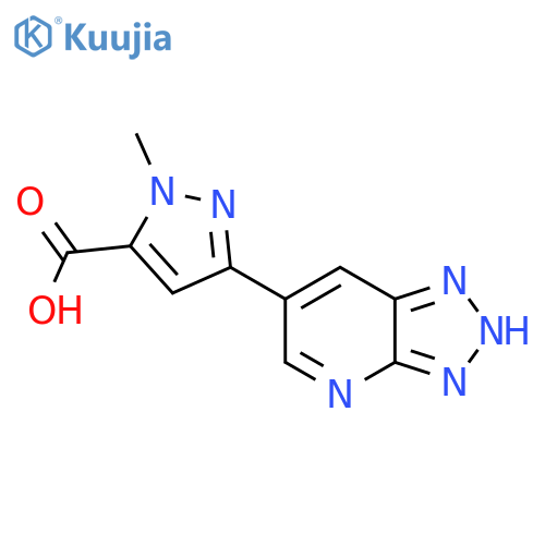 1-methyl-3-{3H-1,2,3triazolo4,5-bpyridin-6-yl}-1H-pyrazole-5-carboxylic acid structure