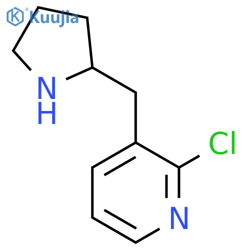 2-chloro-3-(pyrrolidin-2-yl)methylpyridine structure