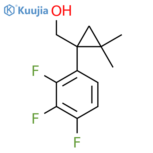 2,2-dimethyl-1-(2,3,4-trifluorophenyl)cyclopropylmethanol structure
