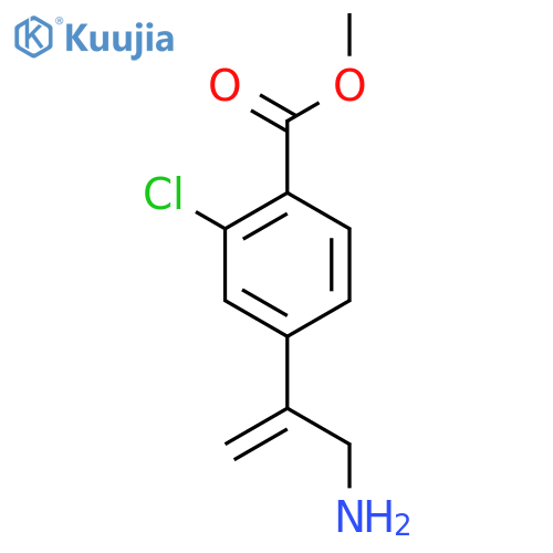 methyl 4-(3-aminoprop-1-en-2-yl)-2-chlorobenzoate structure
