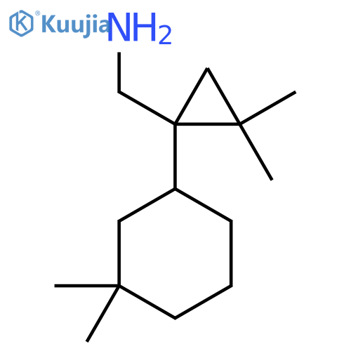 1-(3,3-dimethylcyclohexyl)-2,2-dimethylcyclopropylmethanamine structure