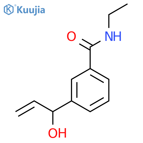N-ethyl-3-(1-hydroxyprop-2-en-1-yl)benzamide structure