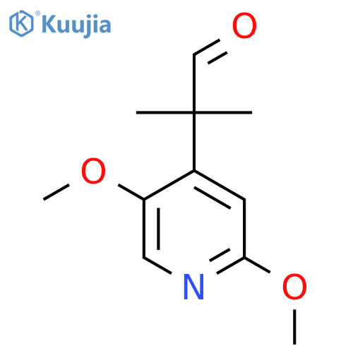 2-(2,5-Dimethoxypyridin-4-yl)-2-methylpropanal structure