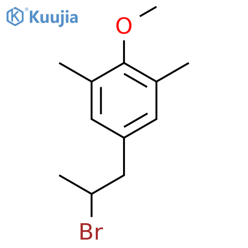 5-(2-bromopropyl)-2-methoxy-1,3-dimethylbenzene structure