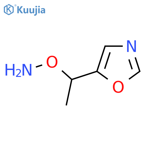 O-1-(1,3-oxazol-5-yl)ethylhydroxylamine structure