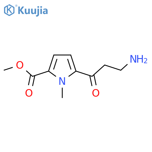methyl 5-(3-aminopropanoyl)-1-methyl-1H-pyrrole-2-carboxylate structure