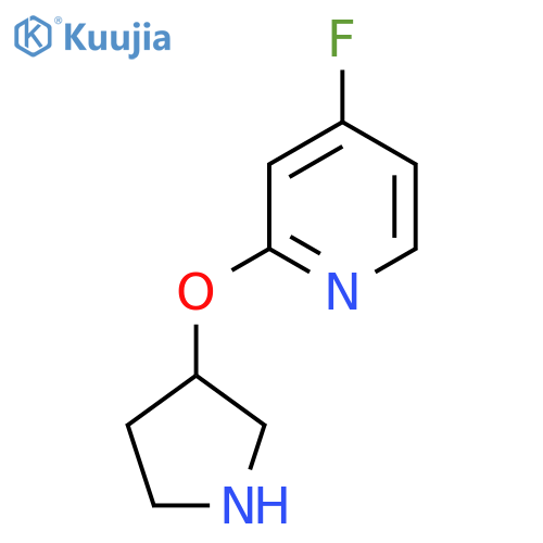 4-fluoro-2-(pyrrolidin-3-yloxy)pyridine structure