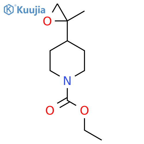 ethyl 4-(2-methyloxiran-2-yl)piperidine-1-carboxylate structure