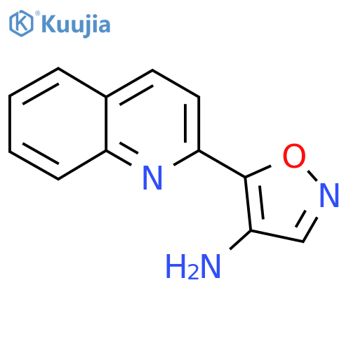 5-(Quinolin-2-yl)-1,2-oxazol-4-amine structure