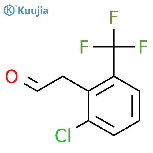 2-2-chloro-6-(trifluoromethyl)phenylacetaldehyde structure