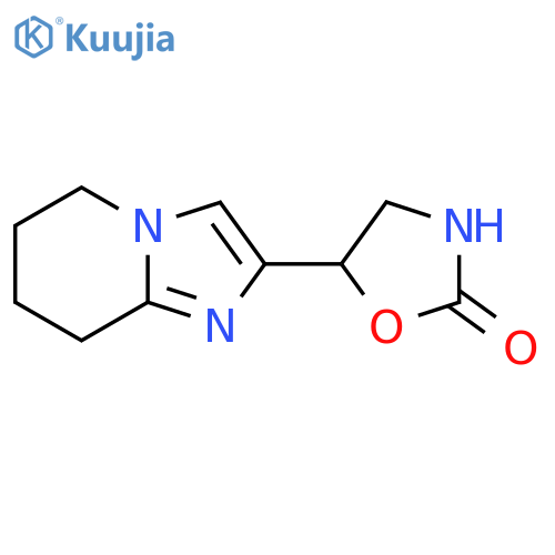 5-{5H,6H,7H,8H-imidazo1,2-apyridin-2-yl}-1,3-oxazolidin-2-one structure