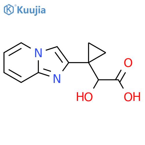 2-hydroxy-2-(1-{imidazo1,2-apyridin-2-yl}cyclopropyl)acetic acid structure