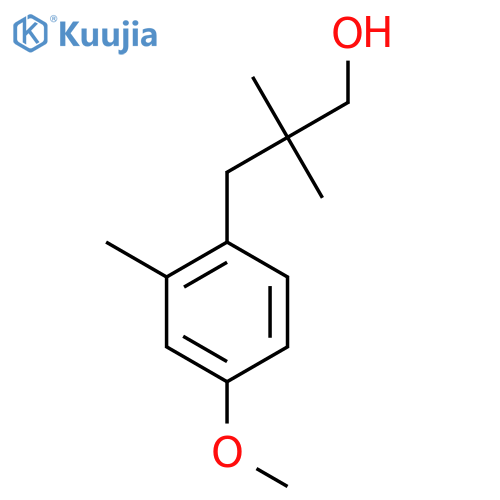 3-(4-methoxy-2-methylphenyl)-2,2-dimethylpropan-1-ol structure