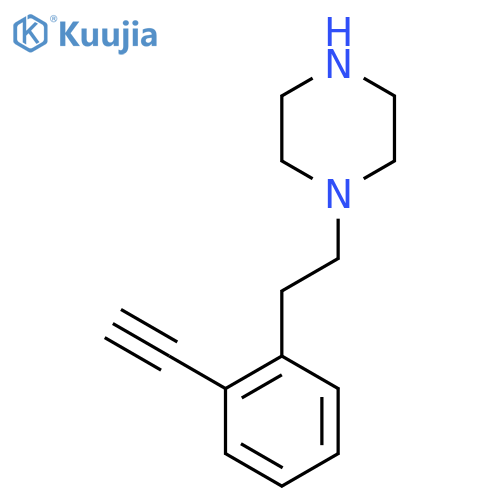 1-2-(2-ethynylphenyl)ethylpiperazine structure