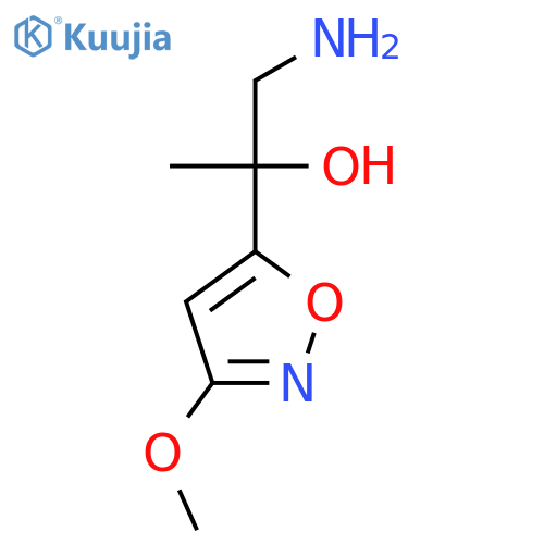 1-amino-2-(3-methoxy-1,2-oxazol-5-yl)propan-2-ol structure