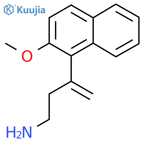3-(2-methoxynaphthalen-1-yl)but-3-en-1-amine structure