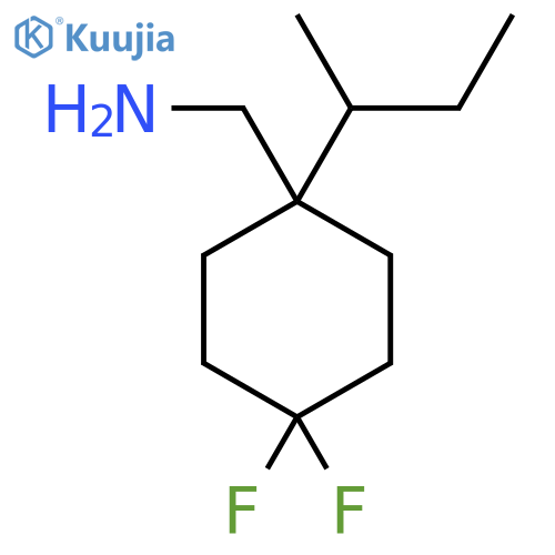 [1-(Butan-2-yl)-4,4-difluorocyclohexyl]methanamine structure