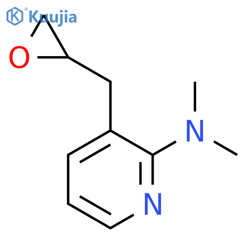 N,N-dimethyl-3-(oxiran-2-yl)methylpyridin-2-amine structure
