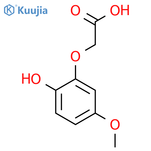 2-(2-hydroxy-5-methoxyphenoxy)acetic acid structure
