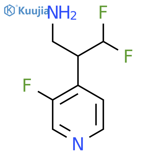 3,3-difluoro-2-(3-fluoropyridin-4-yl)propan-1-amine structure