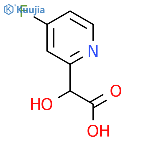 2-(4-fluoropyridin-2-yl)-2-hydroxyacetic acid structure