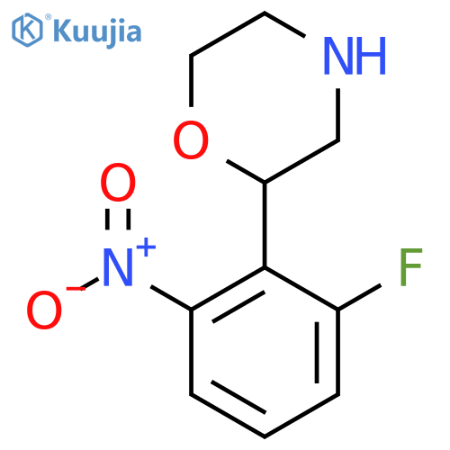 2-(2-fluoro-6-nitrophenyl)morpholine structure